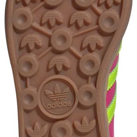 New Adidas Gazelle Women's Key Lime and Fuchsia Flash Sneakers - US 8.5 - Picture 3 of 5